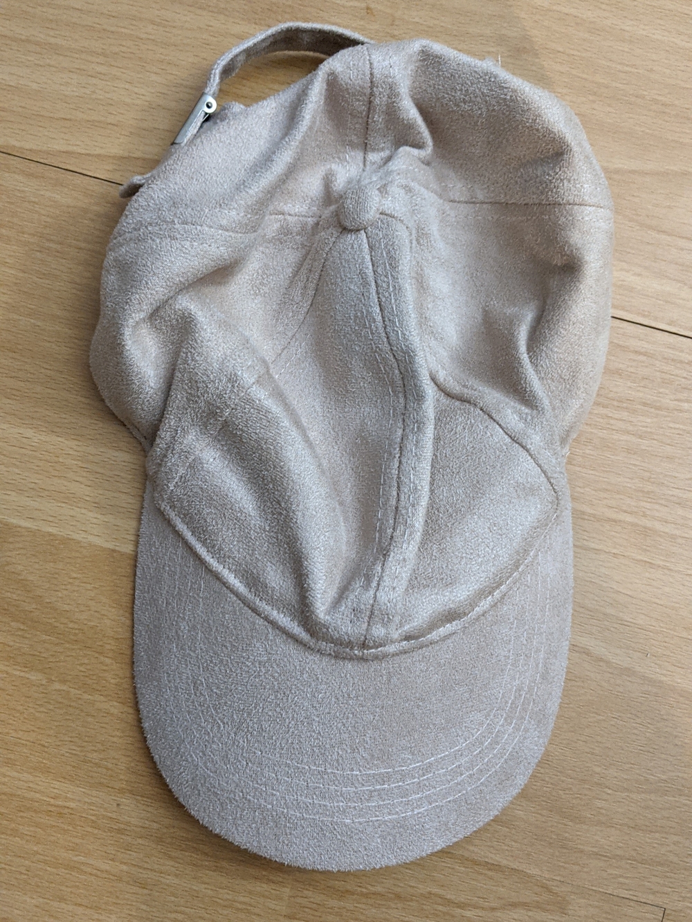 Neutral Suede-Look Baseball Cap Small Size
